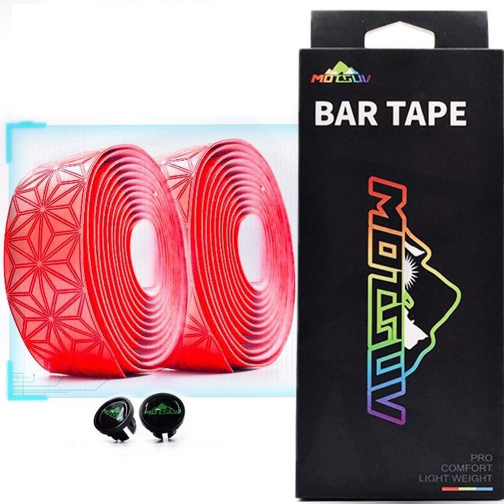 21.5*3cm Road Bicycle Handlebar Tape Belt Cycling Handle Bar Grip Wrap Anti-slip Anti-sweat Strap 2 Bar Bike Accessories: Red