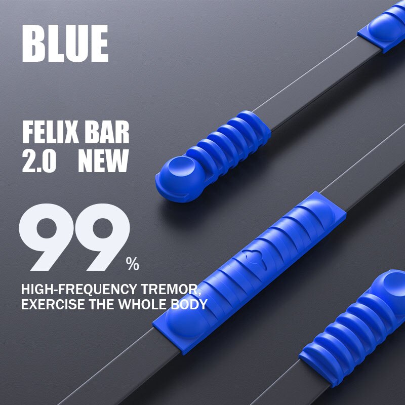 Barre de traction élastique à haute fréquence, barre flexible, Vibration, équipement d&#39;entraînement: Blue