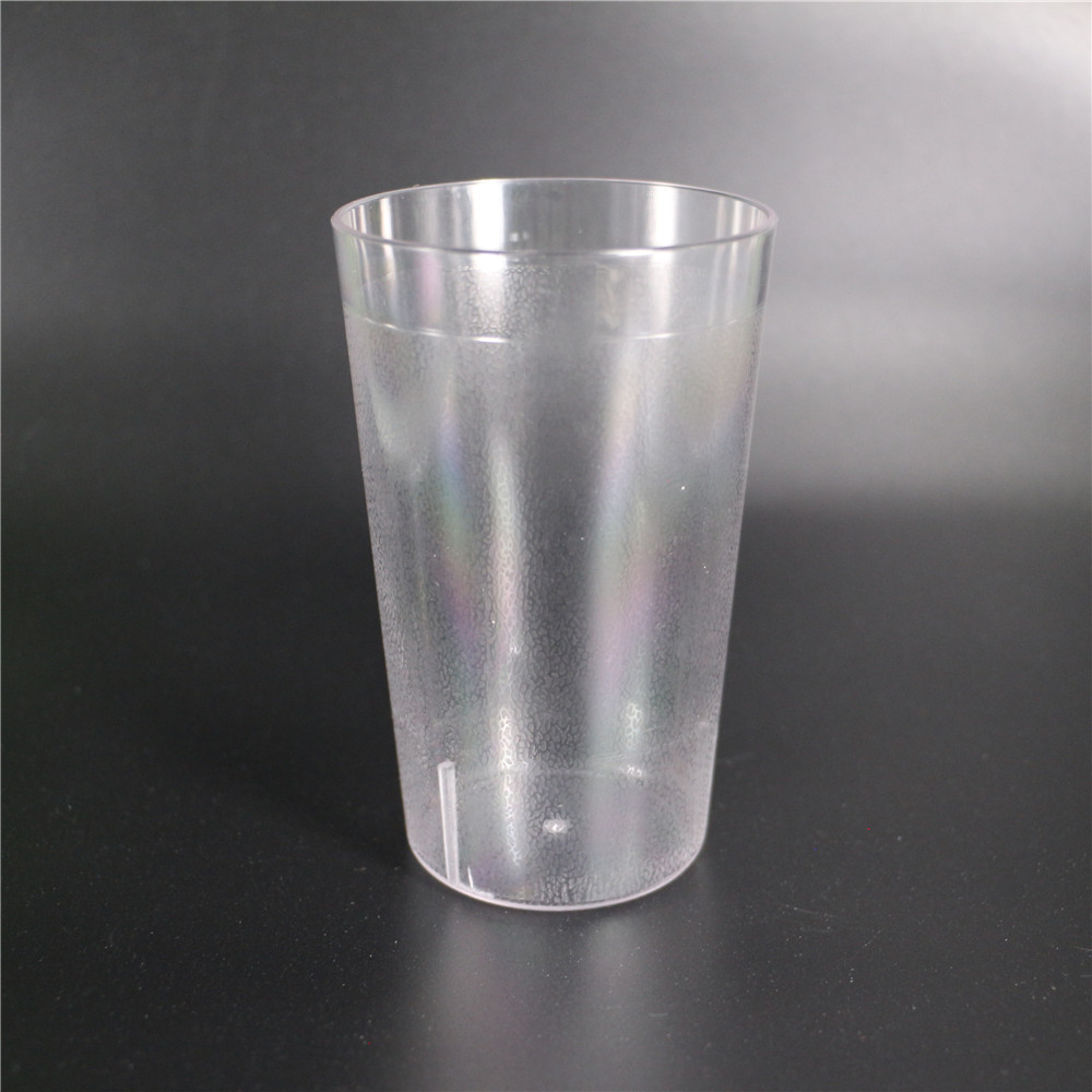 Stackable Restaurant Beverage cup Shatter-Resistant Clear Plastic Tumbler, 9.5 oz. (Pack of 16)