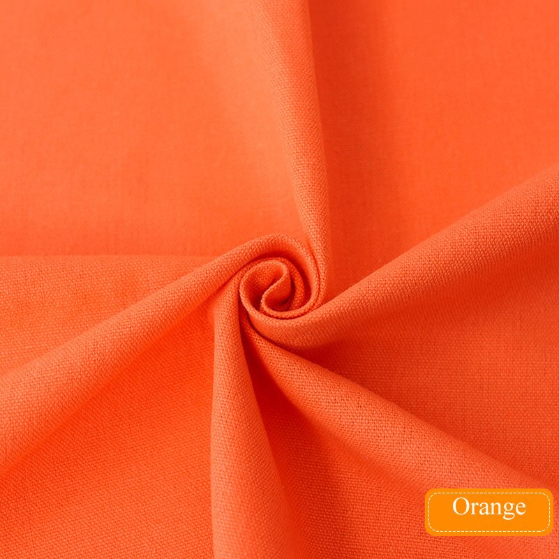 Katoenen canvas stof voor doe-het-zelf schoenen tassen gordijn verf bekleding woondecoratie textiel: Oranje