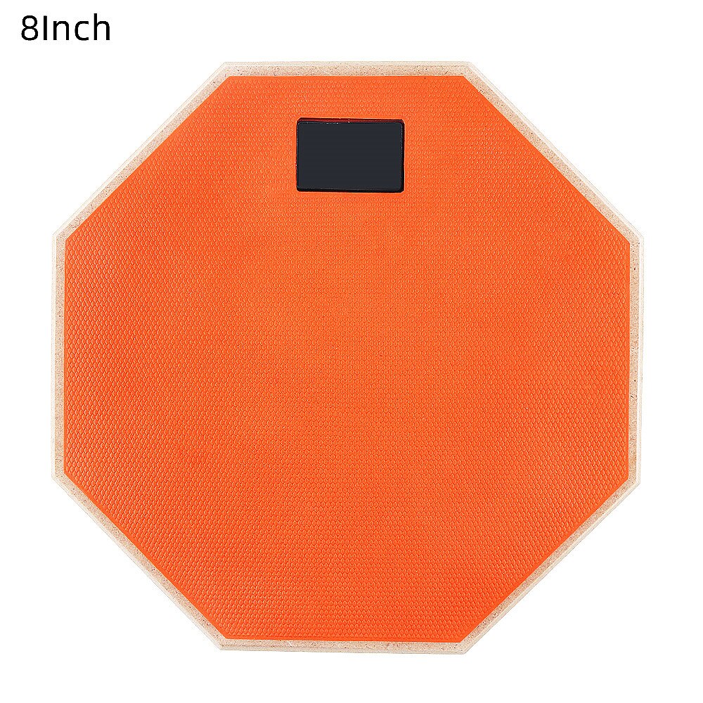8 Inch Rubber Wooden Dumb Drum Beginner Practice Training Drum Pad with Stand / Stick Optional for Percussion Instruments Parts: only orangedrum8inch