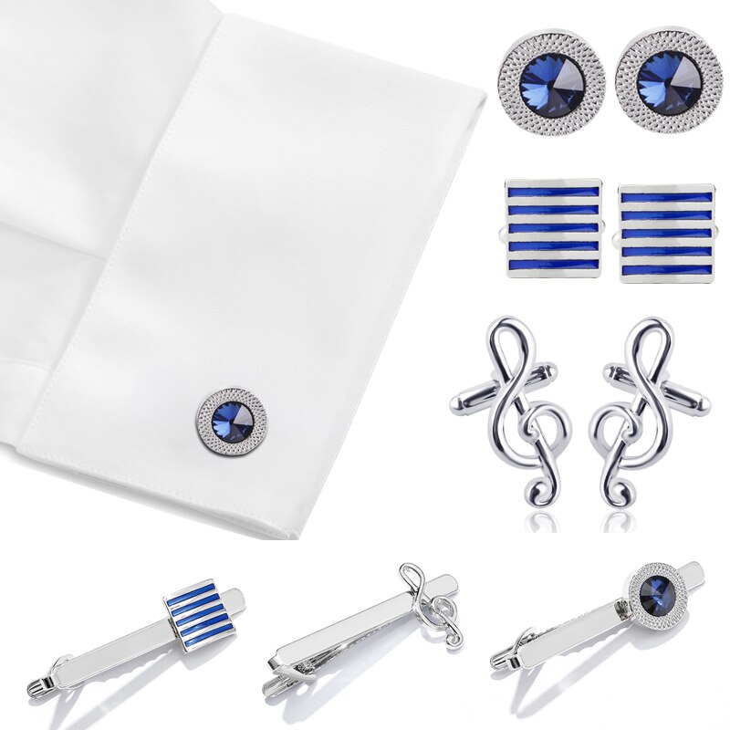 Business Tie Clip Men's Wedding Shirt Tie Pin Accessories Business Tie Pin Clasp Necktie All-Match Cufflinks