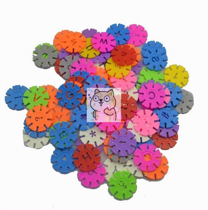 500pcs Puzzle Sets Children's Toys DIY Plastic Handmade Snowflake Pieces Minifigures Friends Toys