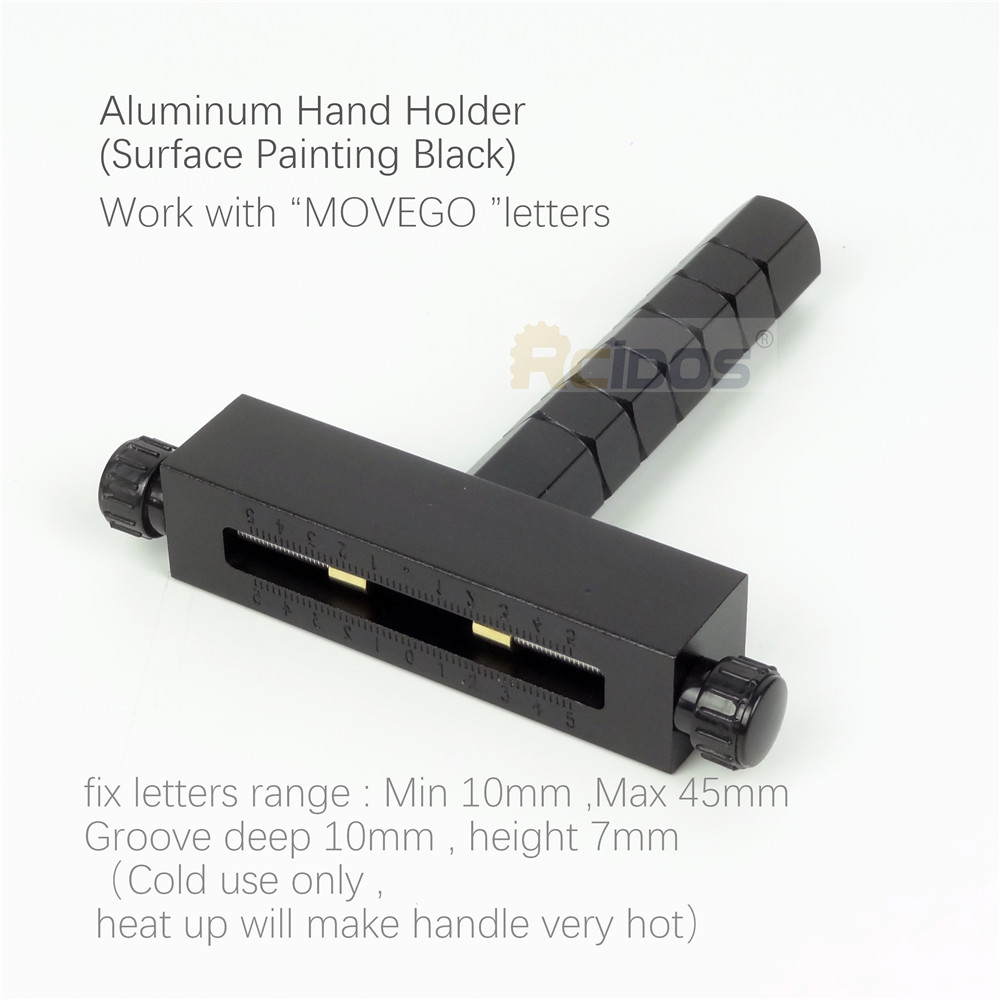 Rcidos Messing Letters Houder, Hand Hamer Stempel Flexibele Letters Armatuur, Fit Te Movego Letters