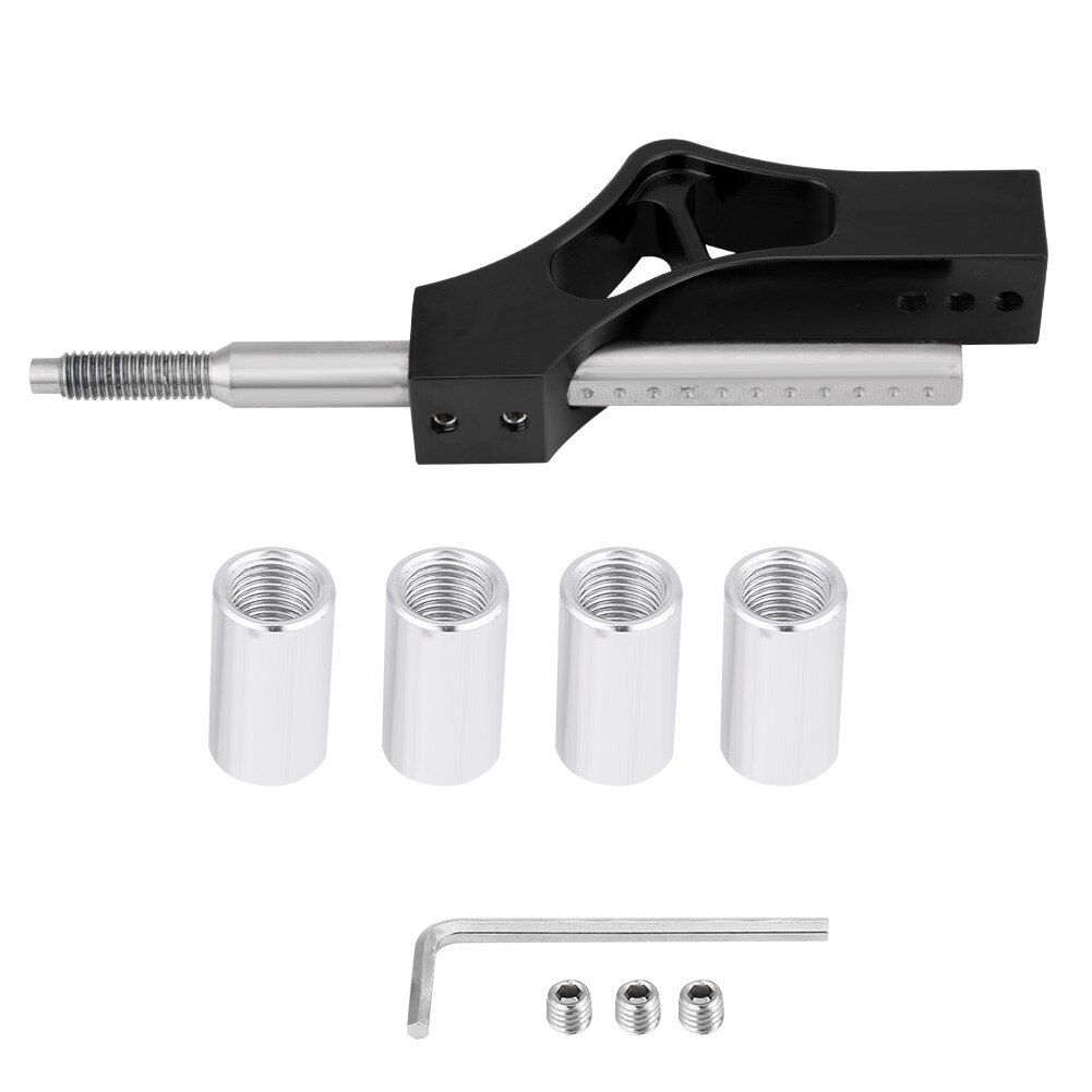 Car Stainless Steel Adjustable Height Lever Extension For Manual Shift Knob Easy To Install No Color Fading