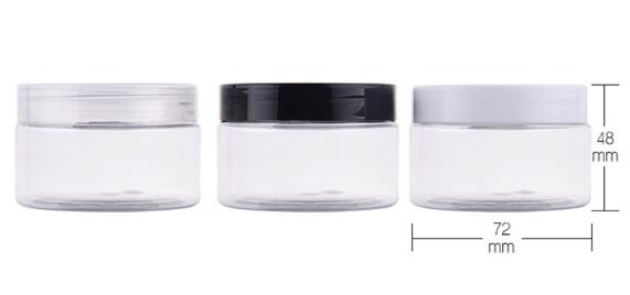 Récipient vide pour Gel coiffant, pot pour cire à cheveux 100g/150g/200g de crème, emballage PET, 12 pièces/lot