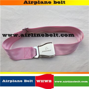 Top boeing luchtvaartmaatschappij vliegtuig veiligheidsgordel gesp riem: Roze