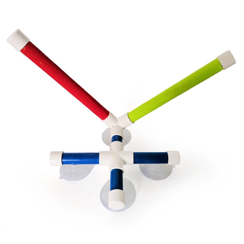 Parrot Bath Shower Standing Platform Rack Parrot Climbing and Biting Shower Perch Parakeet Bird Toy