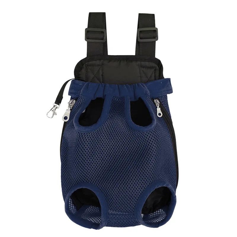 Pet Carrier Backpack Portable Travel Breathable Carrier Bag Pet Double Shoulder Mesh Backpack Adjustable Cat Bag Dog Supplies: L / black
