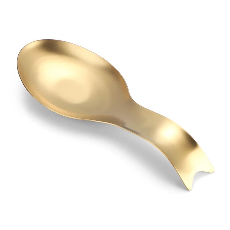 Brushed Finish Stainless Steel Spoon Countertop Spatula Ladle Holder Exquisite Kitchen Utensil Spoon Rest Holder Dishwasher F92B