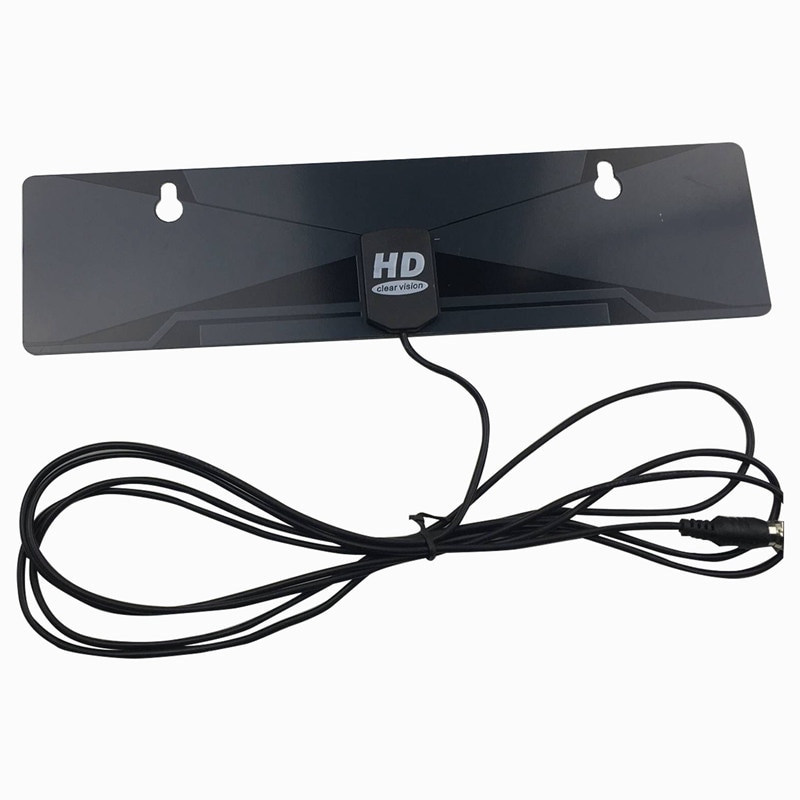 Digitaalinen sisä-tv antenni 1080p hdtv hd vhf uhf fm flat box valmis korkea vahvistus: Default Title