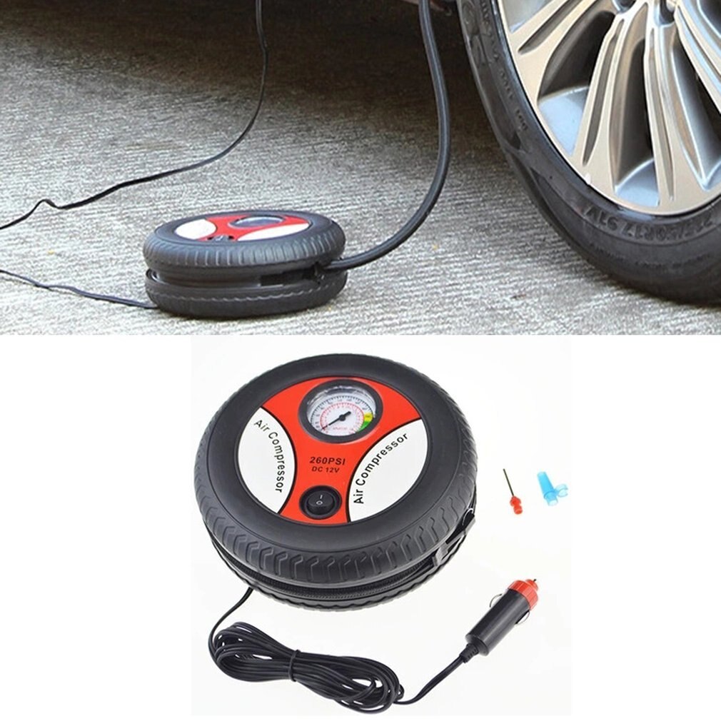 Auto Bandenspanning Pomp Air Compressor Mini Tire 12V Ingangsspanning Elektrische Opblazen Machine Geschikt Voor De Meeste Auto