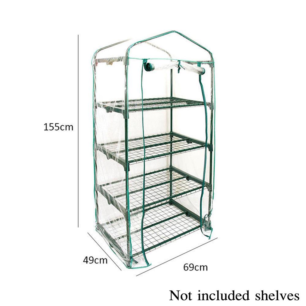 Greenhouse Garden Mini Frame PVC Cover Shade Front Grow Plants Outdoor Durable: B
