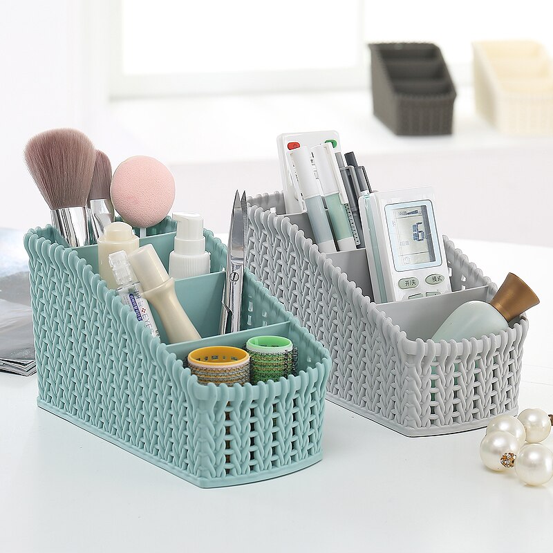 Grote capaciteit make-up display koffer kwast lippenstift houder make-up organizer cosmetica bureau badkamer opbergmand organizer box