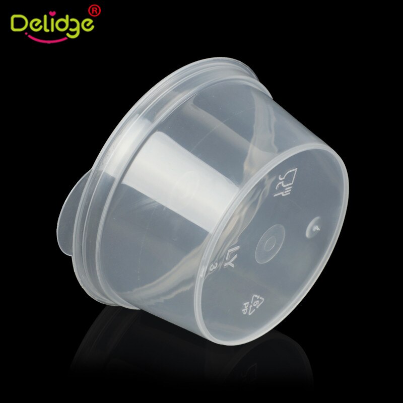 Delidge 30 stks/set 35 ml Plastic Transparante Saus Chutney Cups Soep Kommen Met Deksel Voedsel Keuken Servies Takeaway Opbergdoos