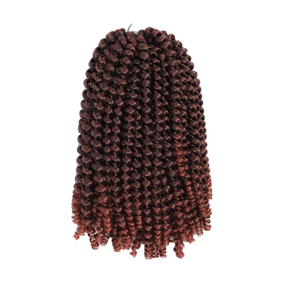 Spring Crochet Twist Hair Curly Natural Braids Braiding Hair Kinky Curl Synthetic Hair Extension: Blue