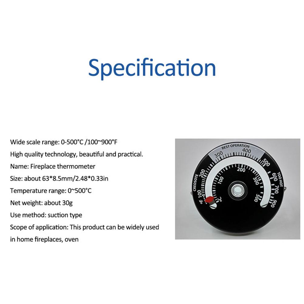 Magnetisk spis termometer spis fläkt termometer med stor display matlagning temp temp gauge verktyg
