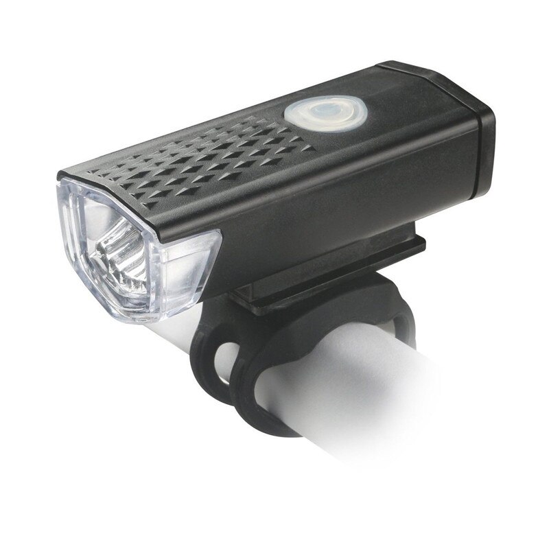 Fiets Licht Usb Oplaadbare 300 Lumen Fiets Lamp Koplamp Zaklamp Fietslicht Fiets Accessoires: Black