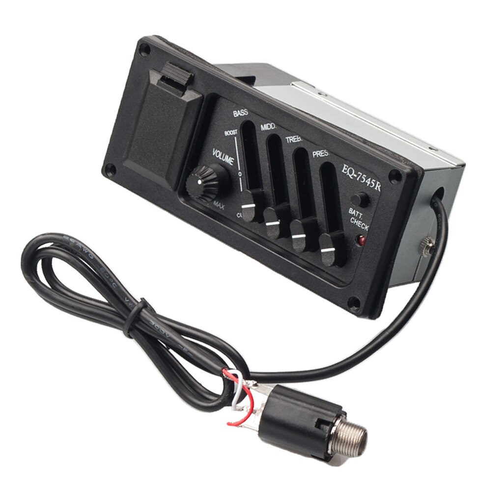 Akustinen kitara eq piezo mikrofoni / esivahvistinyksikkö akustinen kitara eq -7545r