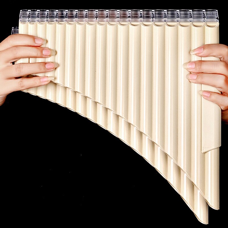 thumbnail image 2 of 16-Tube Pan Flute In C Key - ABS Material With Nylon Case For Beginners & Kids Musical Instrument 2 of 14