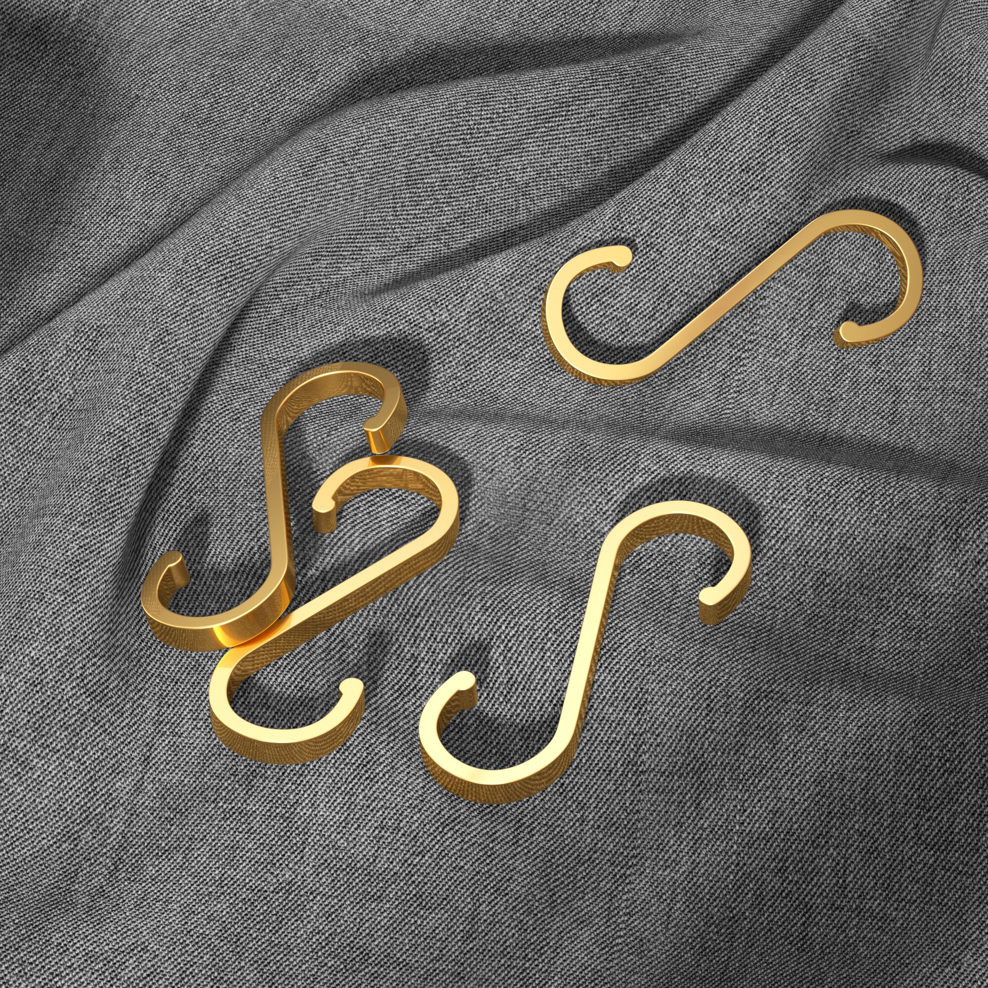 1/5/10Pcs S en Forme De Crochet En Aluminium D'espace Crochets De Stockage En Métal Crochet Fermoir Porte-Crochets Suspendus Rangement Outils