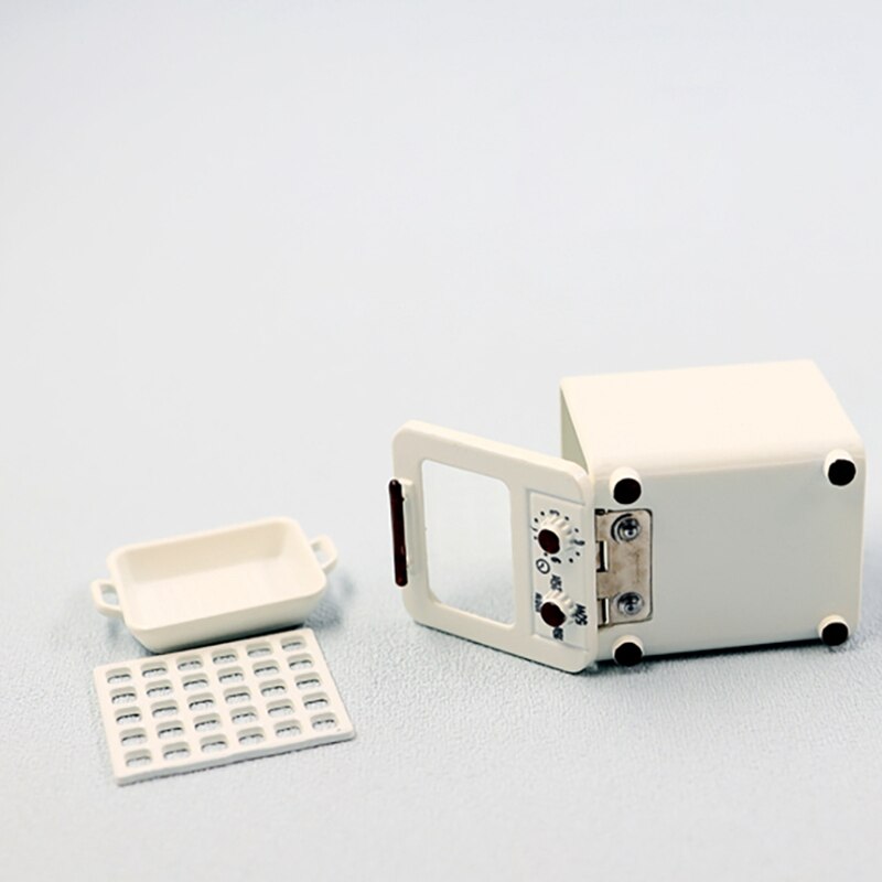 1/6 Or 1/12 Scale Miniature Dollhouse Oven For Dollhouse Mini Kitchen Cooking Toy Accessories