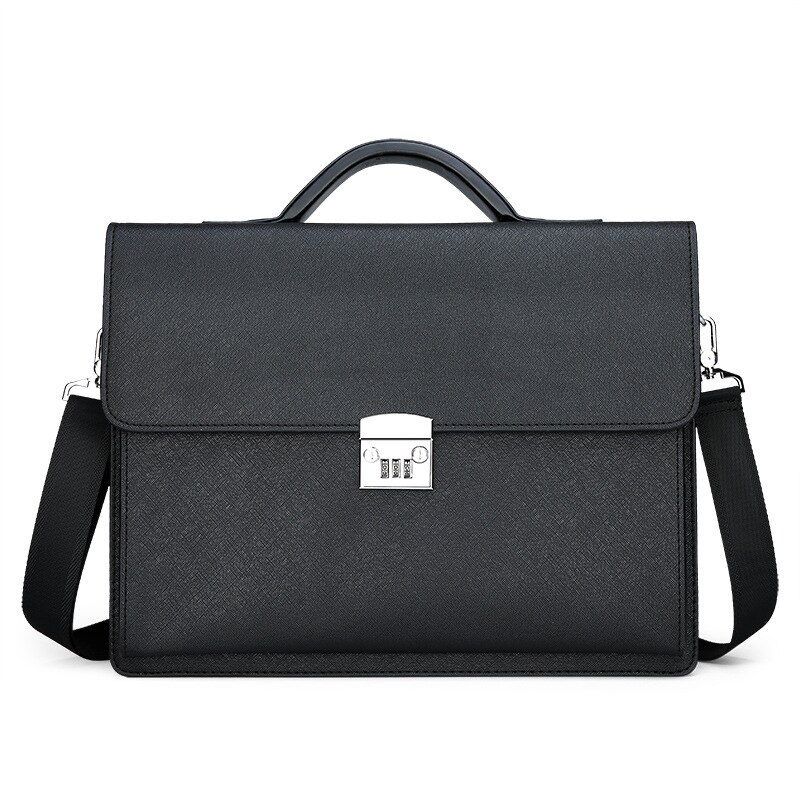 Bag Business Briefcase Briefcases Lock Shoulder Hand Bag 15.6 Inch Laptop Bag