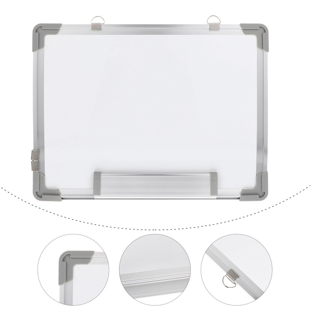 1pc Magnetic Portable Dry Erase White Board Hanging Double-sided Whiteboard