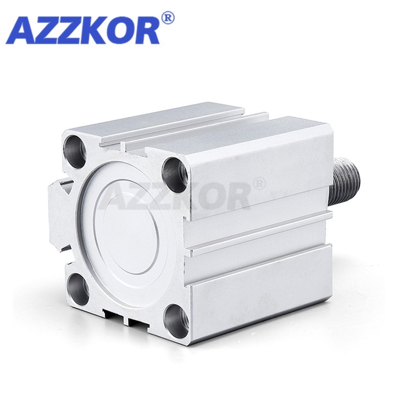 Azzkor SDA-B Pneumatische Dunne-Tpye Air Cilinder Kleine Buitendraad Pneumatisch Gereedschap 25 Boring Naar 5 10 15 20 25 30 35 40 45 50 55 60Mm