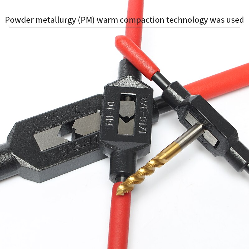 Anti skid handle tapping Tapping Manual tap wrench Tapping tool T-shaped adjustable M1-4 M10-M33 Feeding tap with twist drill