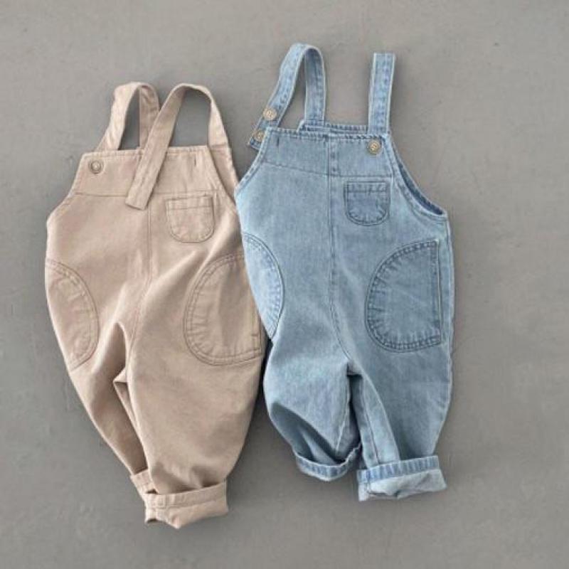 2022 Frühling Sommer Baby ärmellos Overall Kleinkind Denim Overall Jean Jungen lässig Gurt Hose Kinder lässig Denim Hose