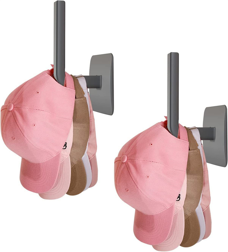 Crochets adhésifs pour casquettes de baseball, chapeau T1, cintre mural, casquette de rangement, porte-chapeau pour porte et Cisco