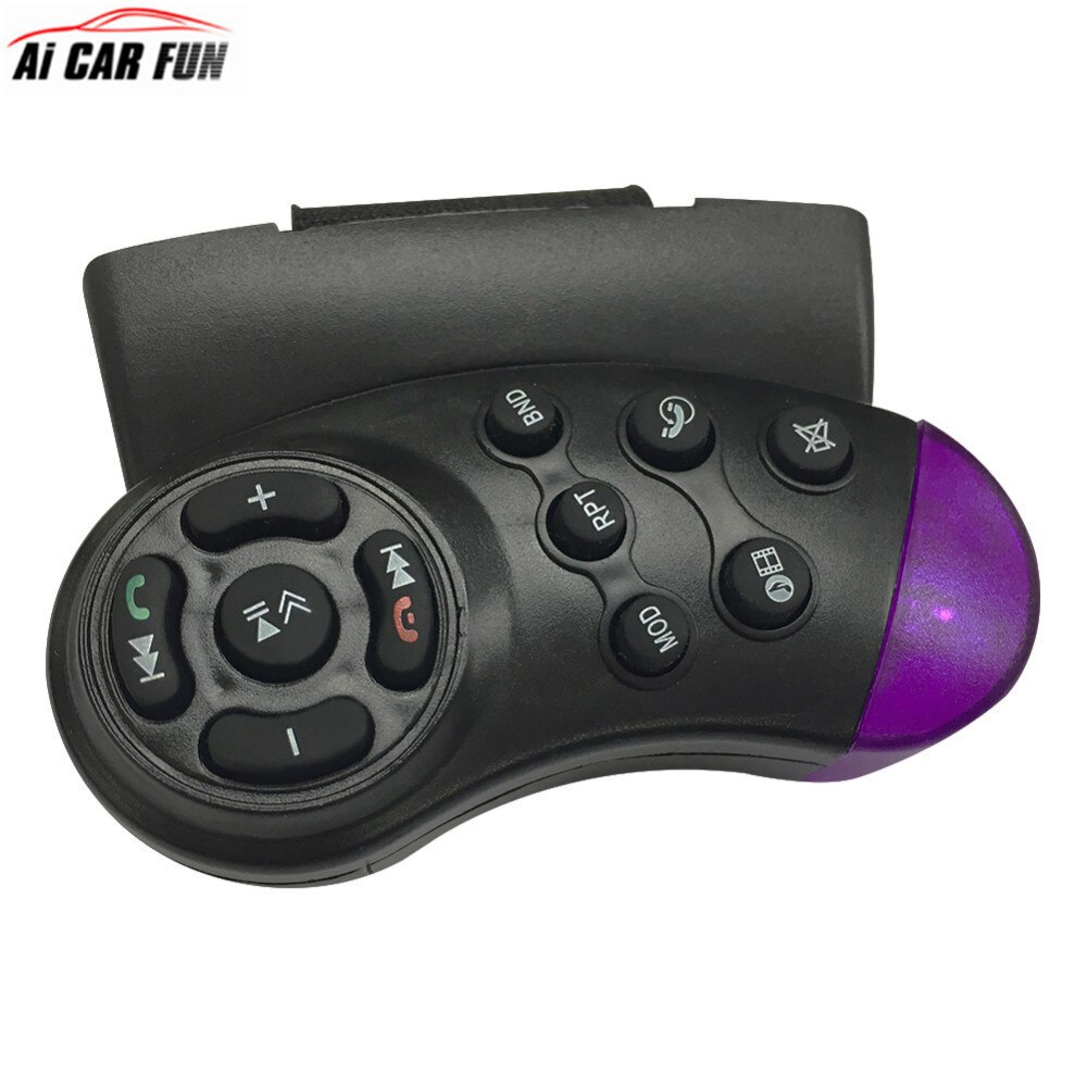 Auto Stuurwiel Multimedia Afstandsbediening 11-Key Controller AUTO MP5 Media Multimedia Speler DVD Voor REAKOSOUND 4" to7 "Speler