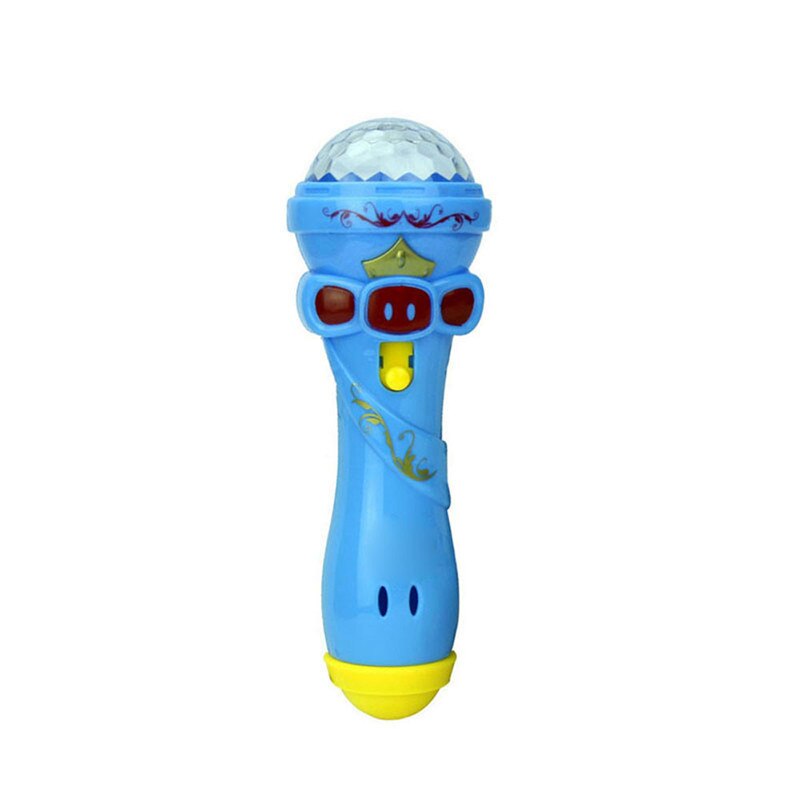 Microphone lumineux jouet pour enfants drôle éclairage sans fil Microphone modèle musique karaoké mignon Mini #3N20