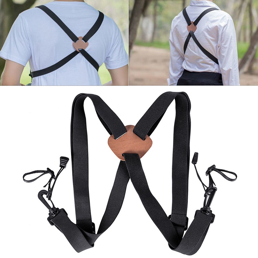 X Vormige Harness Strap Beste Borst Harness Strap Voor Jagers Fotografen En Golfers (Zwart)