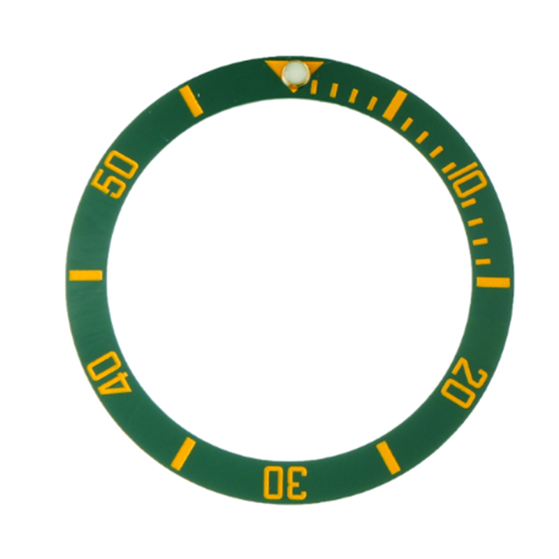 Recambio de bisel cerámico para reloj de 40mm, accesorio automático para relojes de hombre, negro/azul/Verde/dorado, Rolx: 40mm green gold