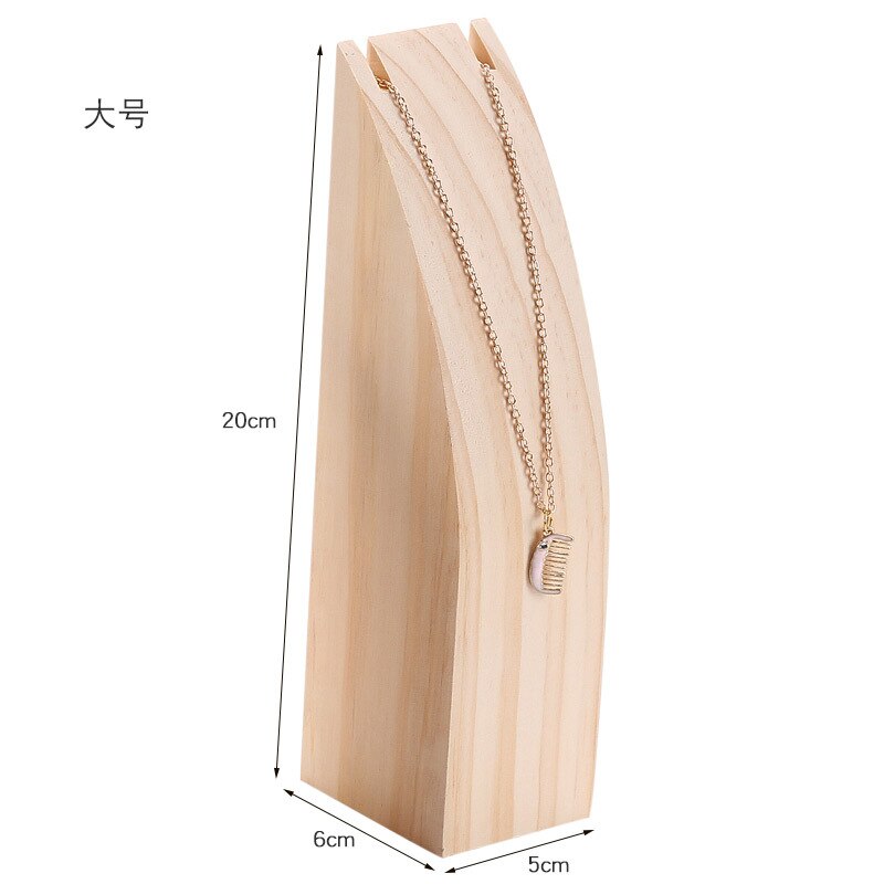 Solid Wood Jewelry Display Case Holder Necklace Pendant Bracelets Display Stand Storage Jewellery Cases & Displays: large