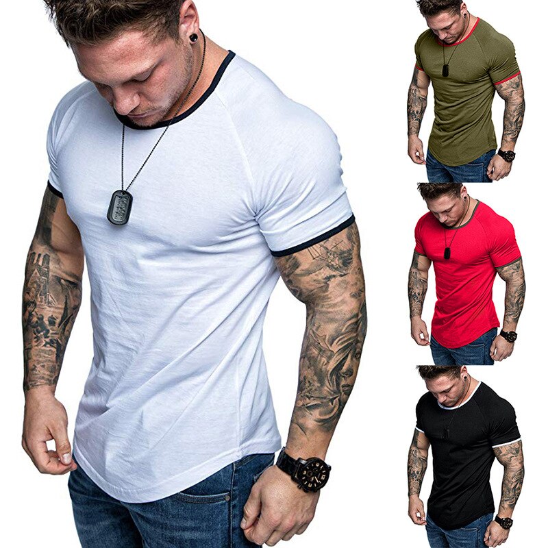 NOVEDAD DE VERANO ropa gimnasios apretado camiseta mens fitness camiseta homme gimnasios t camisa de los hombres fitness camisetas tops