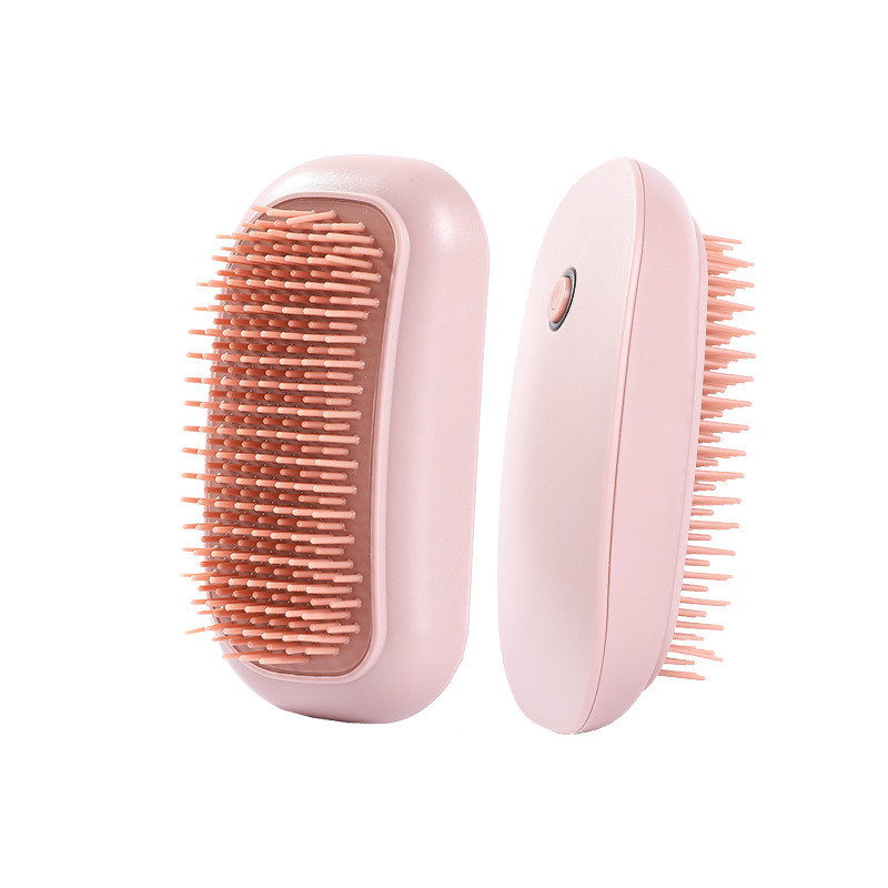 Elektrische Head Massager Scalp Trillingen Borstel Haar Massager Kam Angst Fysiotherapie Hoofdhuid Massager Masajeador: Blauw