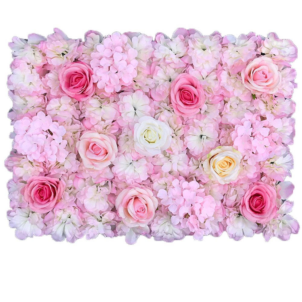 40 x 60cm blomsterveggpanel silke rose kunstige blomster full rose bryllup blomsterdekorasjon for bryllup bakteppe dekorasjon: 6