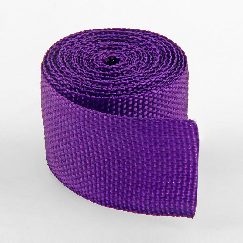 Sangles en PP fines pour sac à dos, 70 Yards/Lot, 23mm, ruban d&#39;emballage pour animal de compagnie, 15 couleurs, noir, blanc, rouge, bleu, vert, jaune, violet: 12 Deep purple 23mm