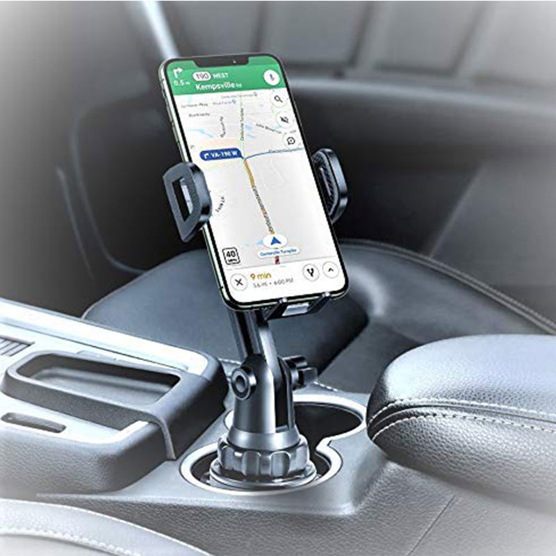 Universal 15w Qi Wireless Charger 360 Degree Adjustable Car Cup Holder Phone Mount Fast Charging Stand Dock for Cell Phone