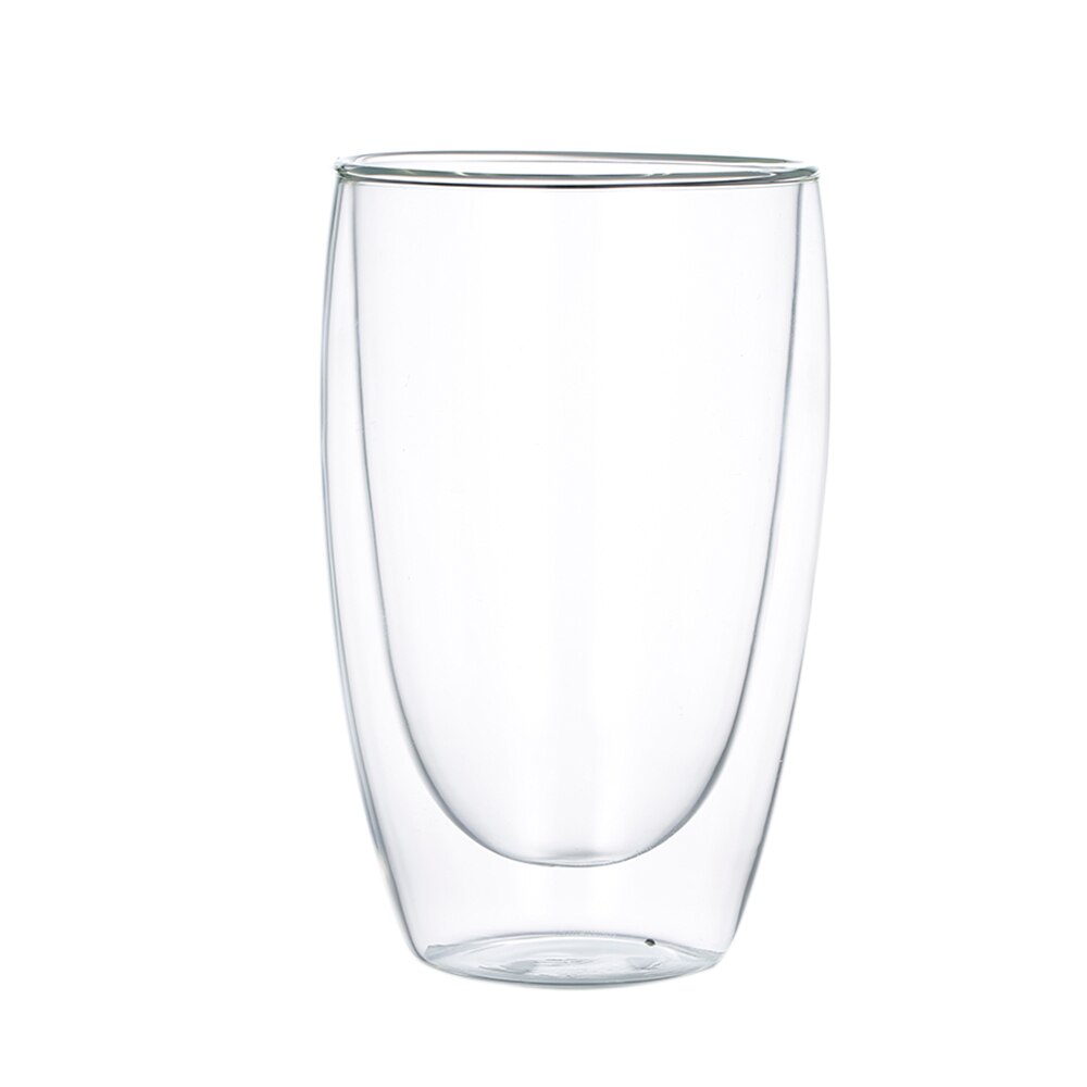 Transparent Texture Glass Cup Heat-resistant Double Wall Glass Cup Beer Coffee Cup Set Handmade Beer Mug 250ml/350ml/450ml