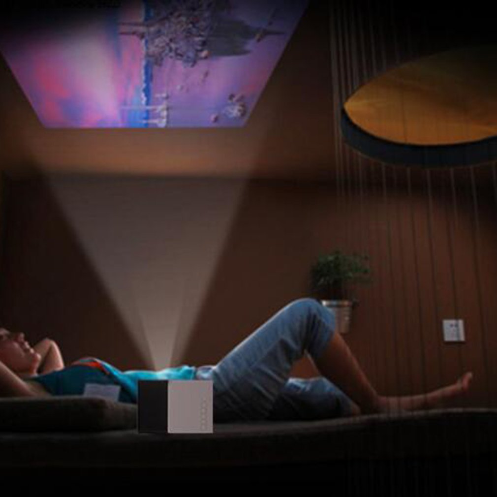 YG300 Zwart-wit Home Draagbare Projector Mini Micro Led Projector Ondersteuning Multi-Languauge Ondersteuning Multimedia Documenten