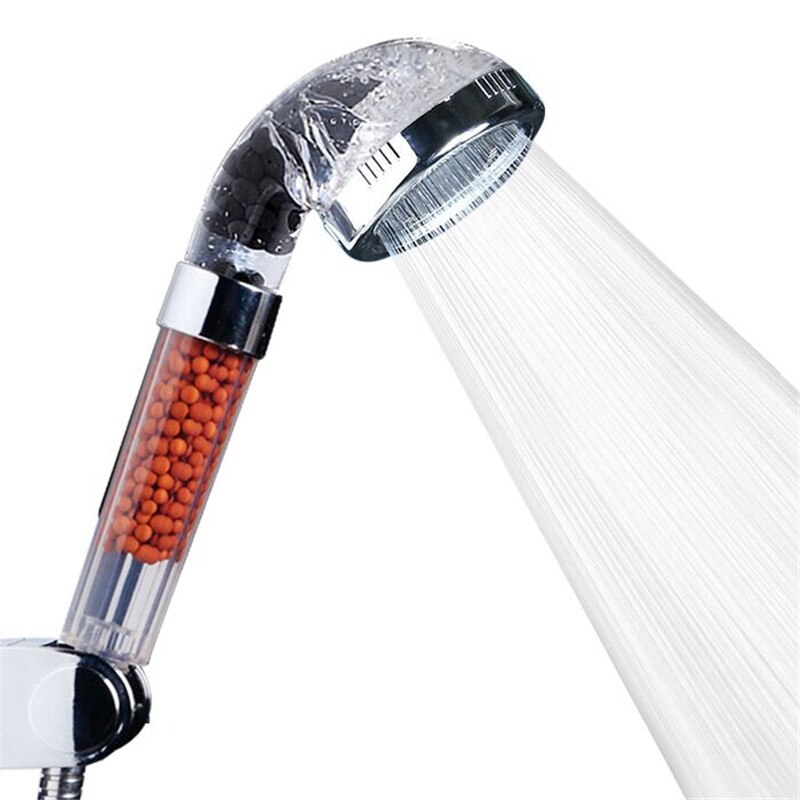 Shower Head Bathroom 3 Function Adjustable Anion Shower High Pressure Water Saving Shower Head Handheld A 001