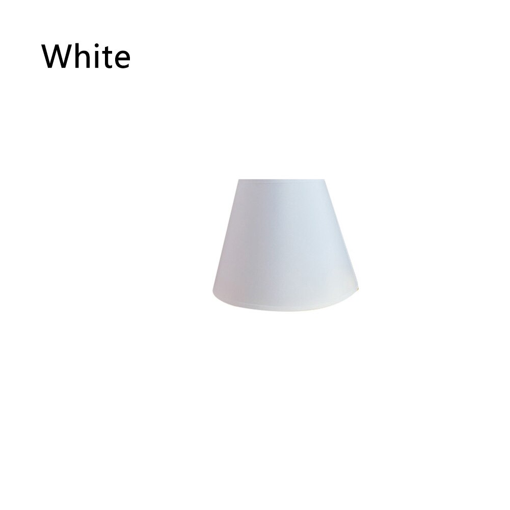 Tissu abat jour Art déco solide abat jour applique lampe de Table abat jour moderne pour la décoration de la maison: White