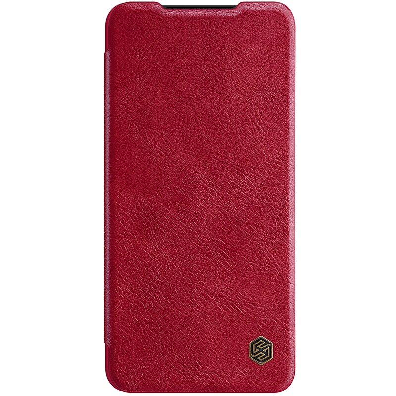 Voor Samsung S22 Ultra Nillkin Qin Leather Flip Cover Slide Camera Lens Bescherming Case Voor Samsung Galaxy S22 Plus Boek case: For SamsungS22 Ultra / Rood