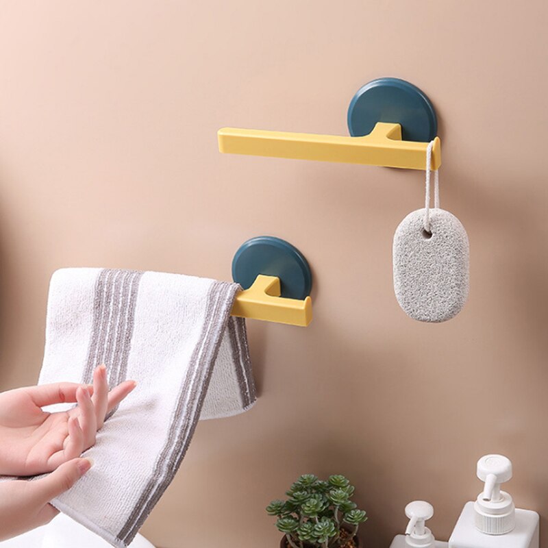 Sugekop håndklædestativ rulle papirhåndklædehængerhylde til toilet badeværelse køkken vægmonteret håndklædestang holder hængende arrangør
