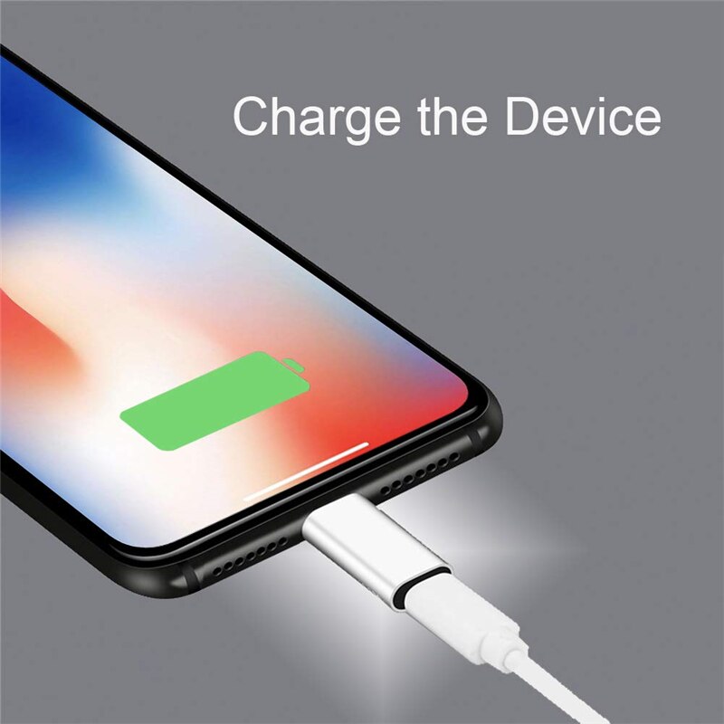 USB C Female To Lightning Male Adapter for IPhone 11 12 Pro Max Mini XS XR X Type C To IOS Charging Sync Charger Cable Converter