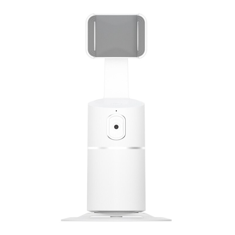 Portable Tout-En-1 Smart Selfie Bâton 360 degrés Rotation Auto Visage & Suivi D'objet Caméra Support De Téléphone: white